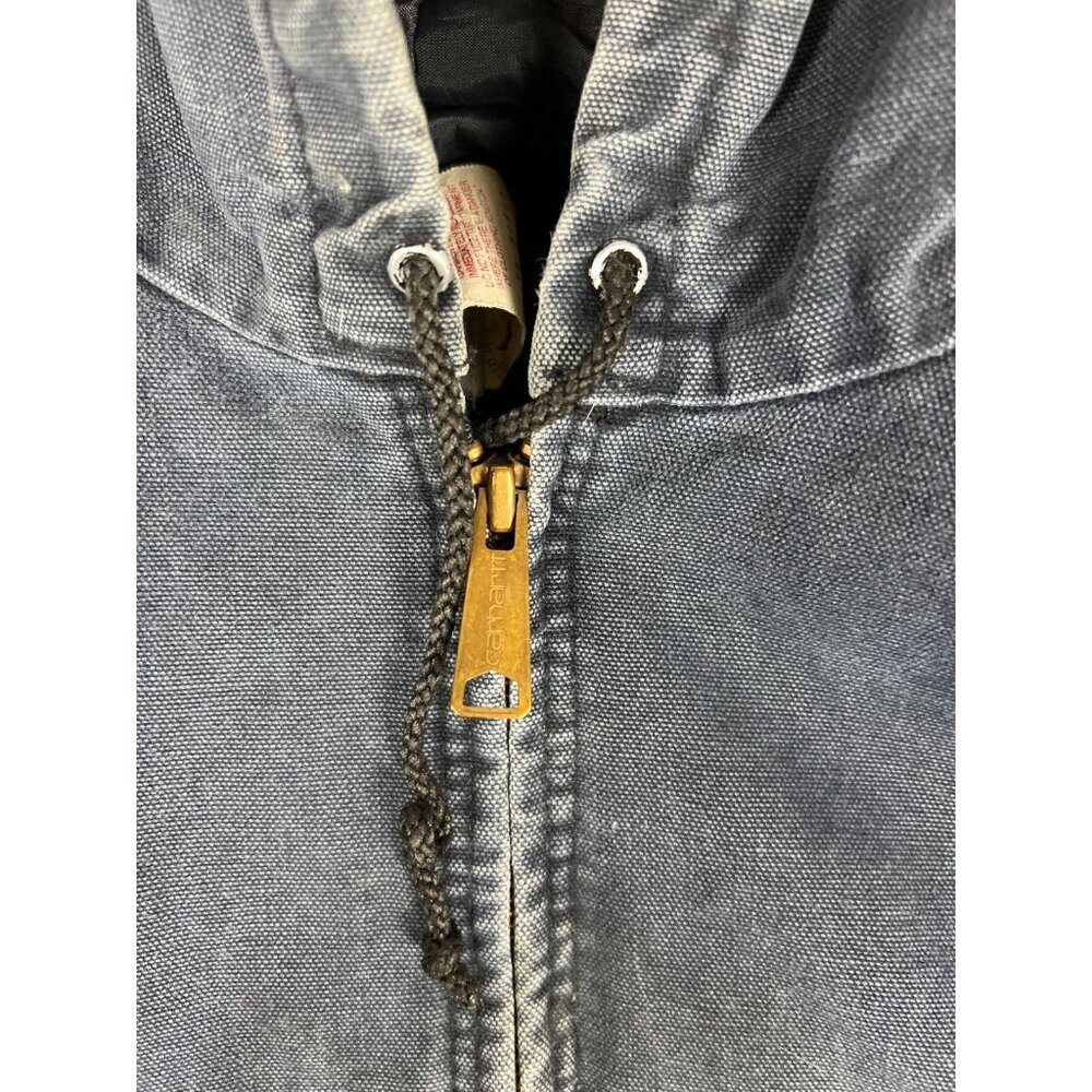 VTG Carhartt Men's Large JQ283 Navy Blue Quilted Lined Active Jacket Made in USA - Picture 5 of 12